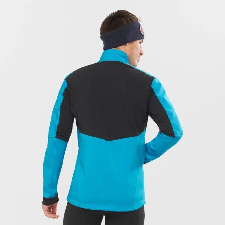 Turquoise Salomon Agile Men's Shell Jackets | PH 06843A